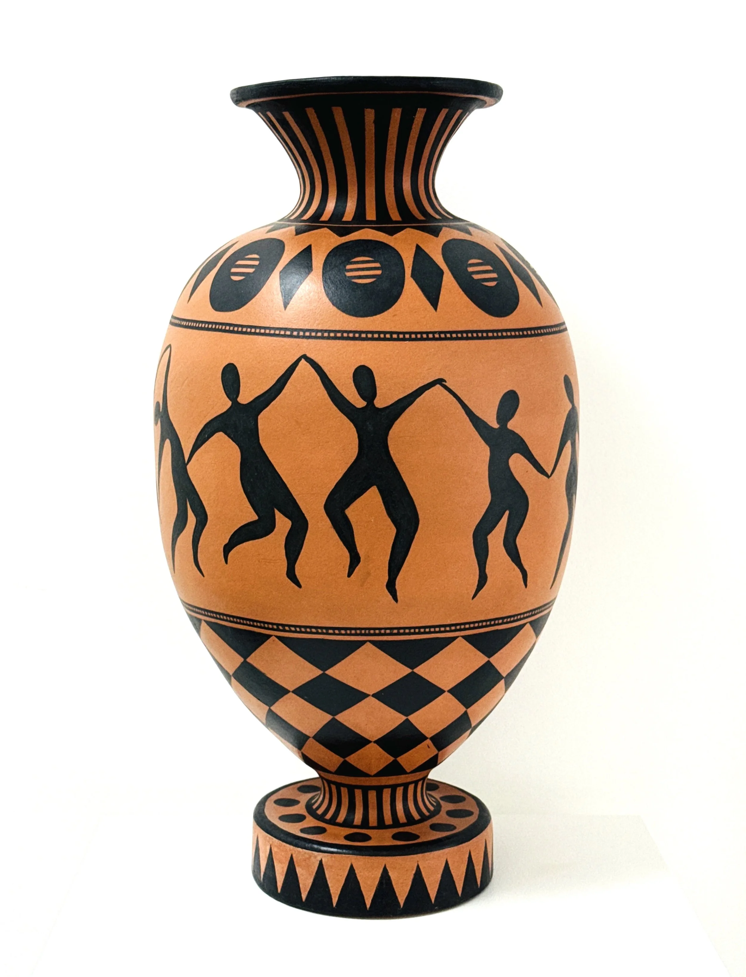 Terracotta, Black underglaze
