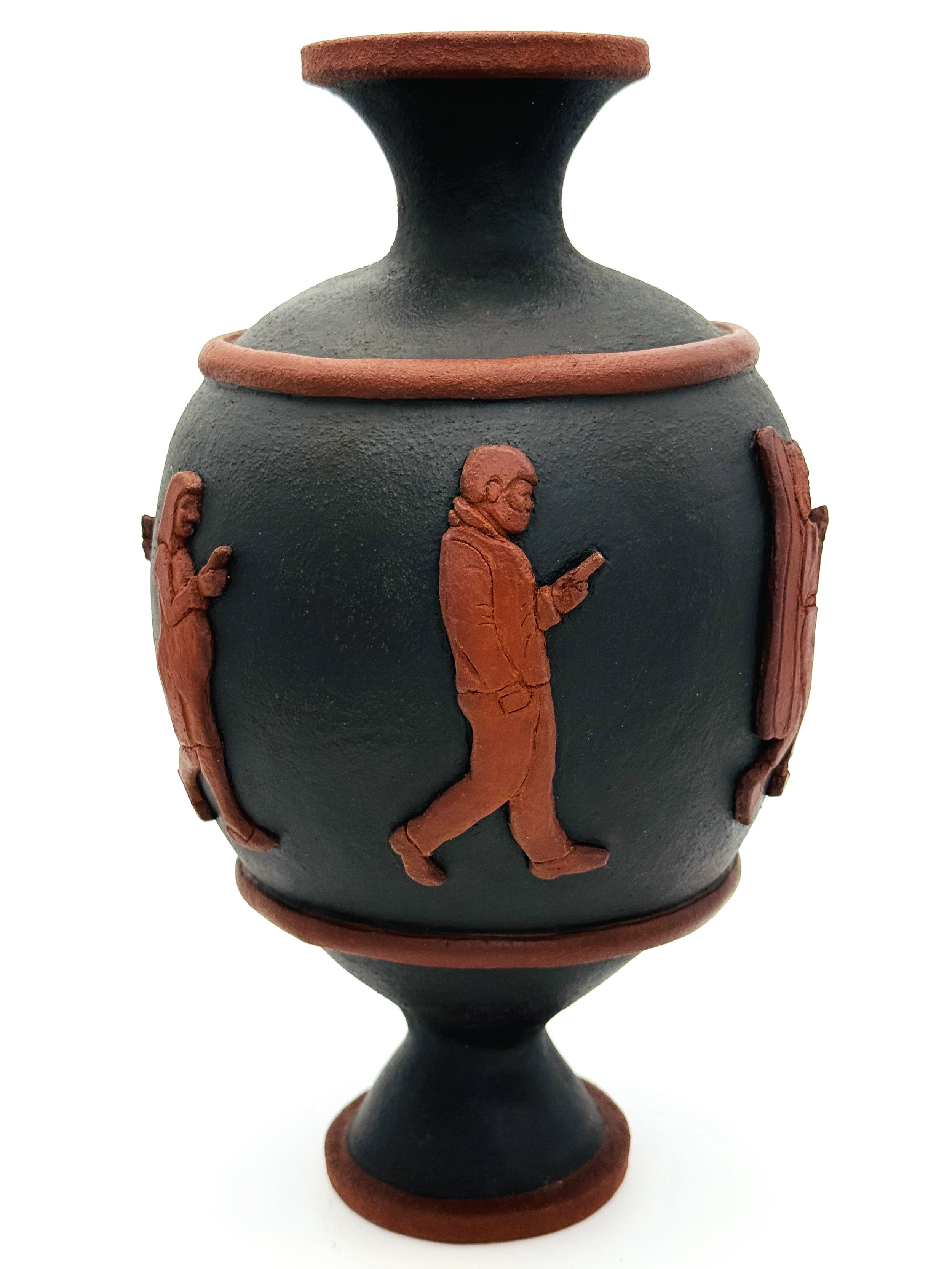 Terracotta, Underglaze, 
H36cm x W20cm, 2025