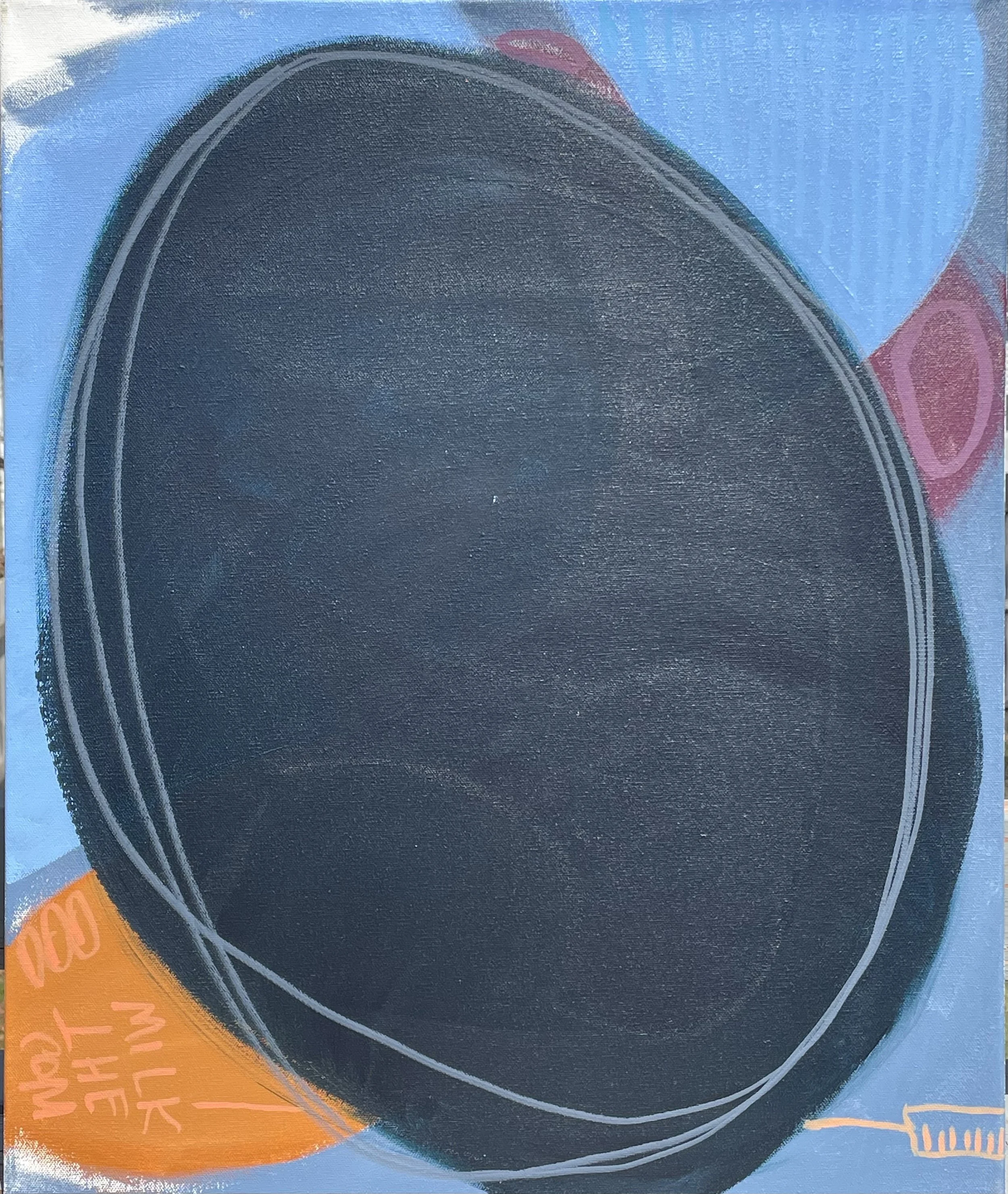 ... you decide ..., Acrylic and paint marker on canvas, 24" x 20" x 2", 2026