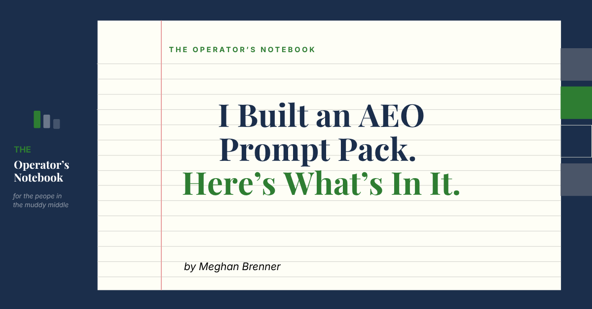 I Built an AEO Prompt Pack. Here's What's In It.