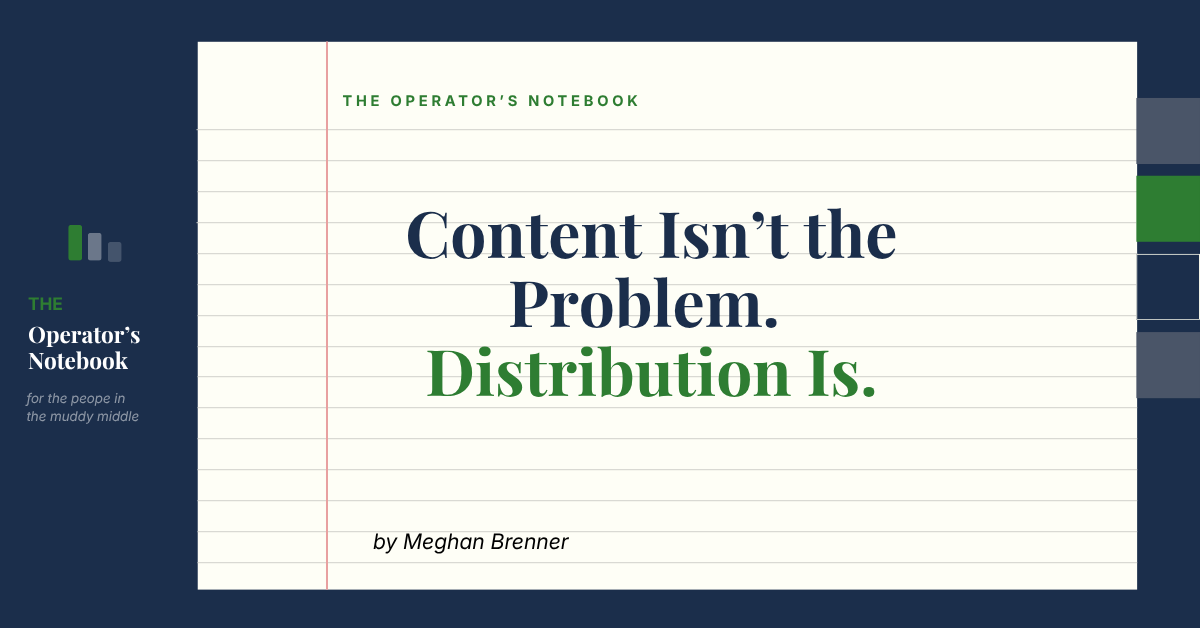 Content Isn't the Problem. Distribution Is.