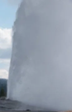 Old Faithful during an eruption