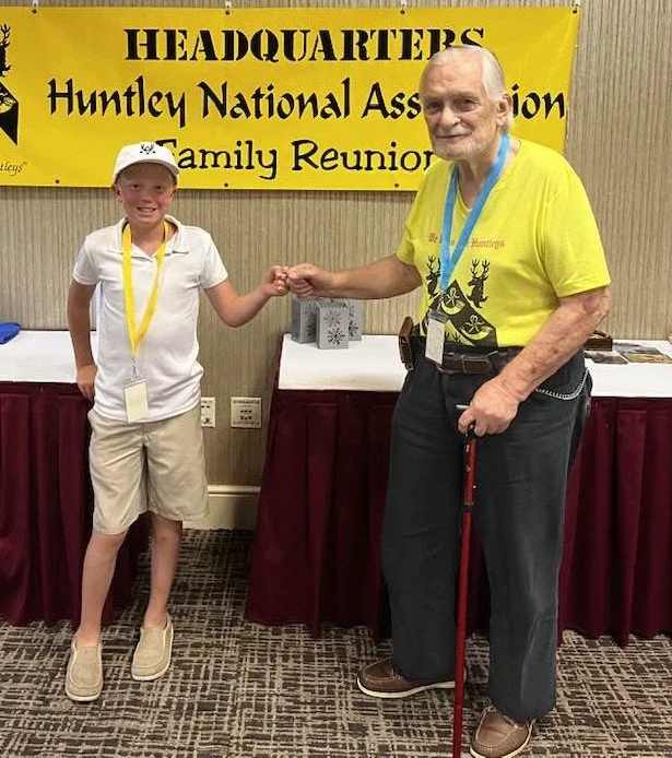 Youngest Matt Hill and oldest Gordon Huntley