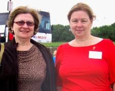 Our hosts, Lori and Janet Huntley