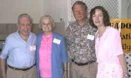 William and Loisann B. Huntley—shown here with Virgil Huntley and Lucile Gear, HNA Charter Member #15.