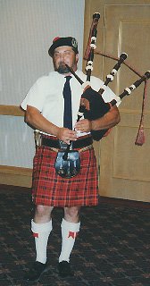 Tony Ferretti plays the ’pipes