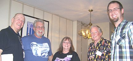 Brian Arnold, (pictured with his dad (Randy), Brenda Fuller and Bill Huntley)