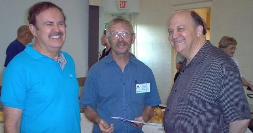 Our host, Herb, here smiling with Ken and Richard