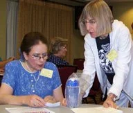 Welcome to our new President, Myra Jo Aguilera, pictured here with Recording Secretary, Jody Phillips