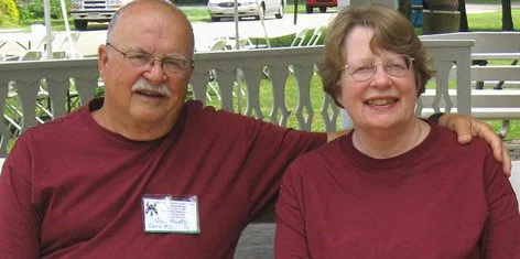 Hosts for next year’s reunion, Guy and Robin Huntley, Saco, Maine