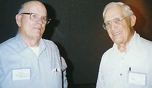 Outgoing President Lewis Headrick and Past President Gordon Arnold
