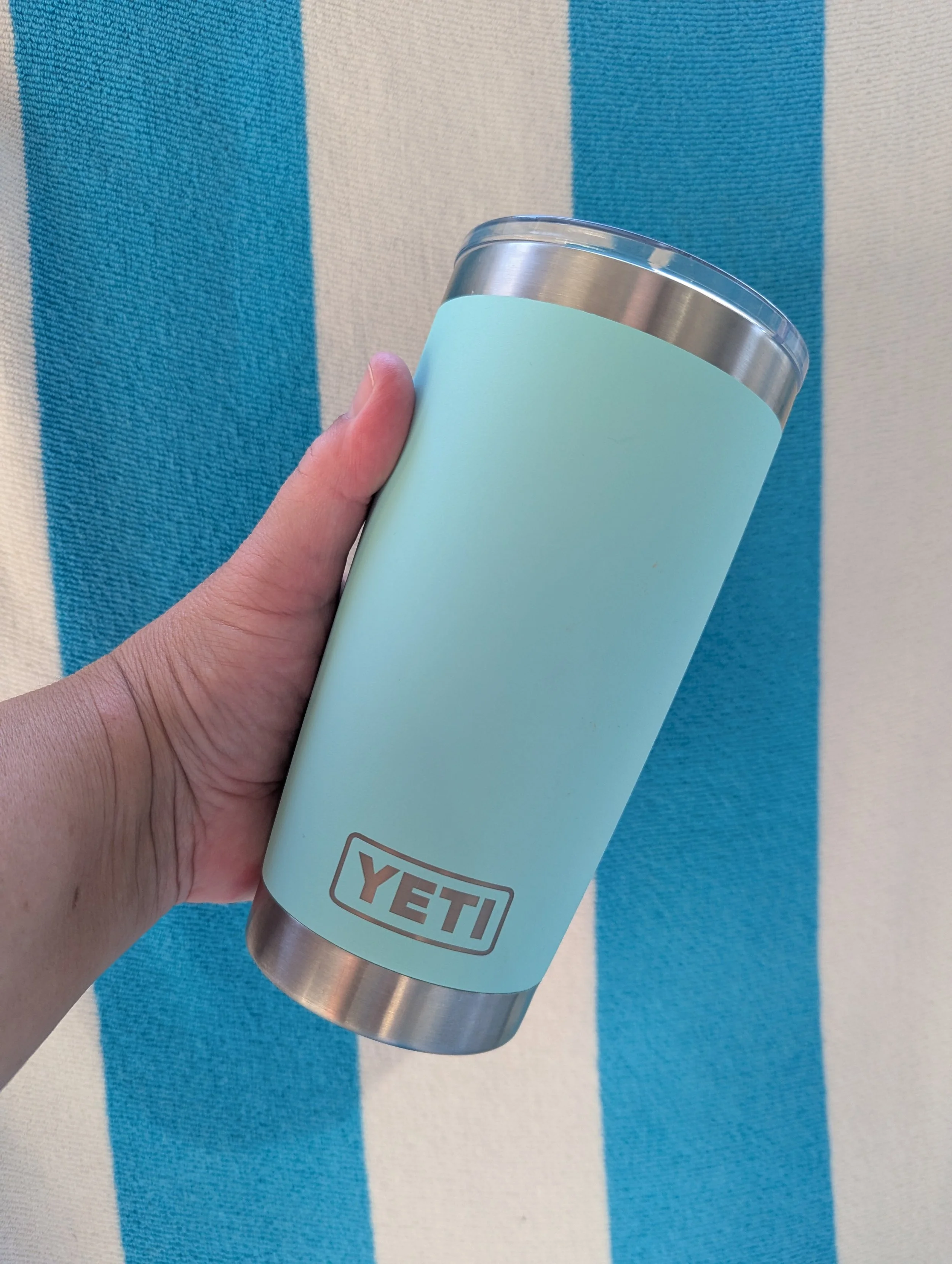 Aqua Blue Yeti Tumbler