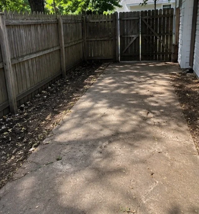 Outdoor junk removal project after cleanup