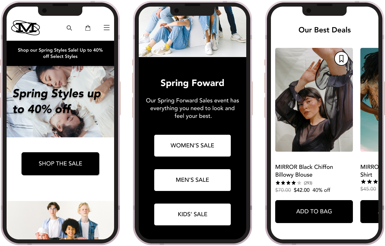 Homepage Mobile Mock