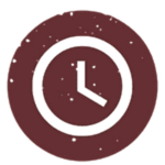 Clock showing 3:00.