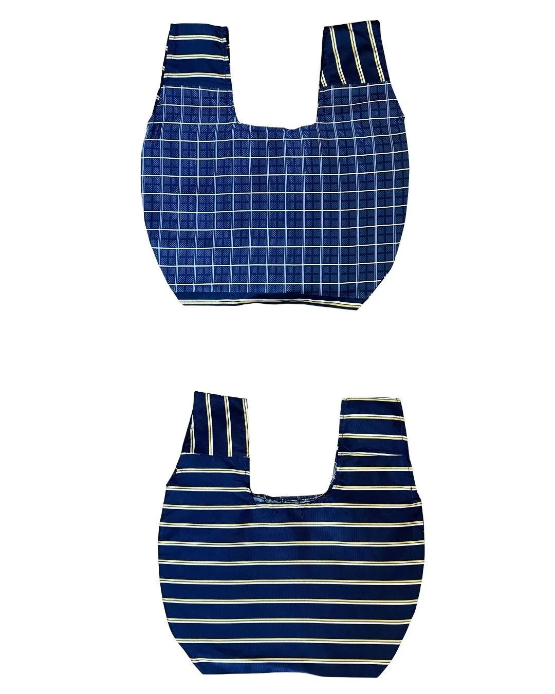 Silk Striped Knot Wrist Satchel