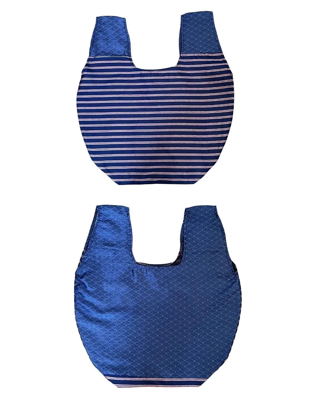 Silk Striped Knot Wrist Satchel