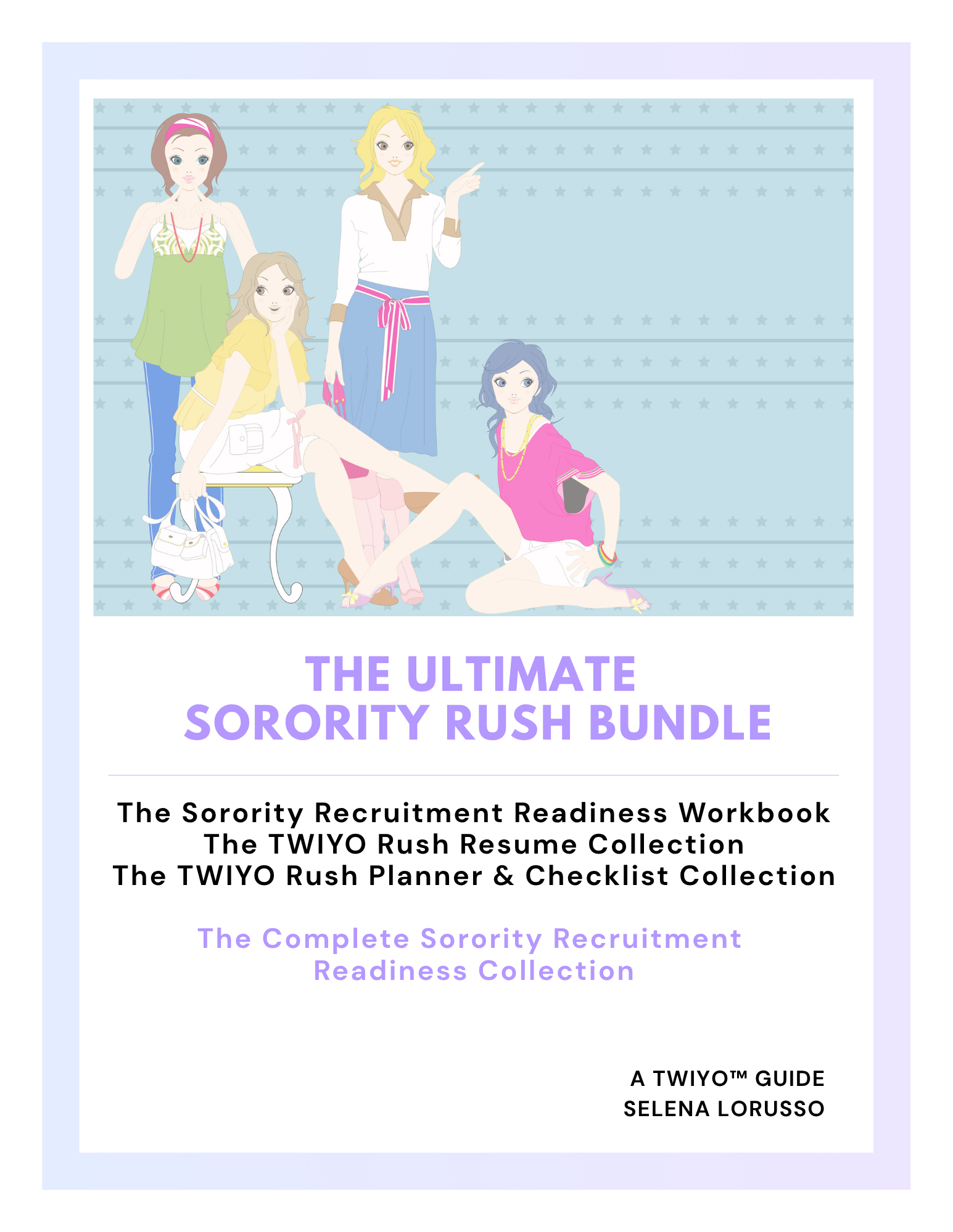 Complete sorority recruitment preparation bundle with templates and planning resources