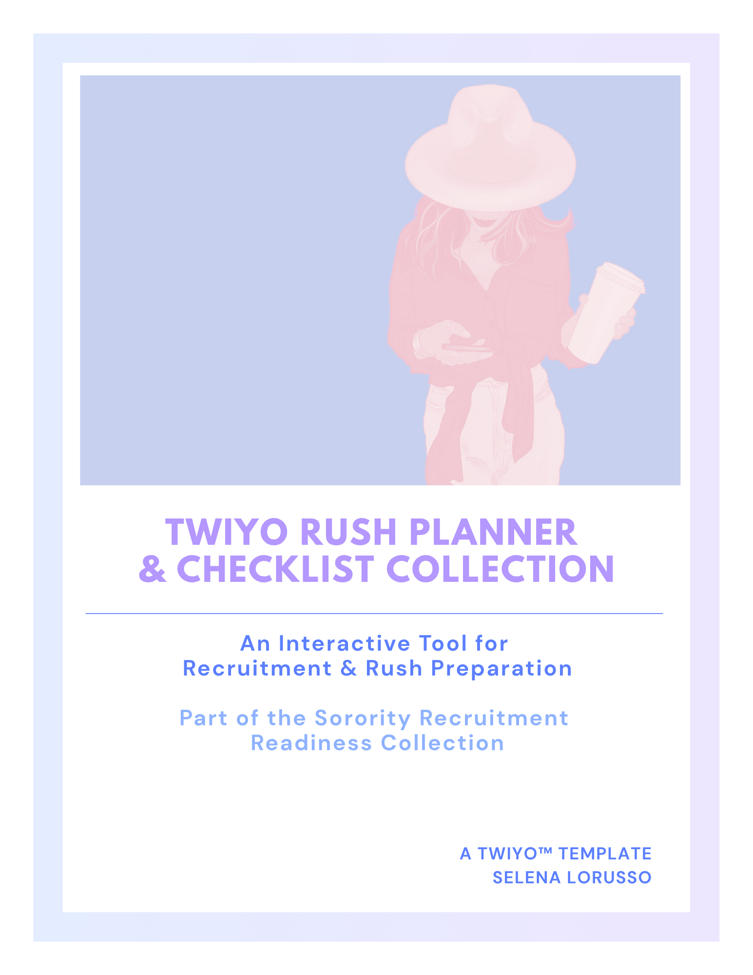 Recruitment planning checklists and organization tools for sorority recruitment