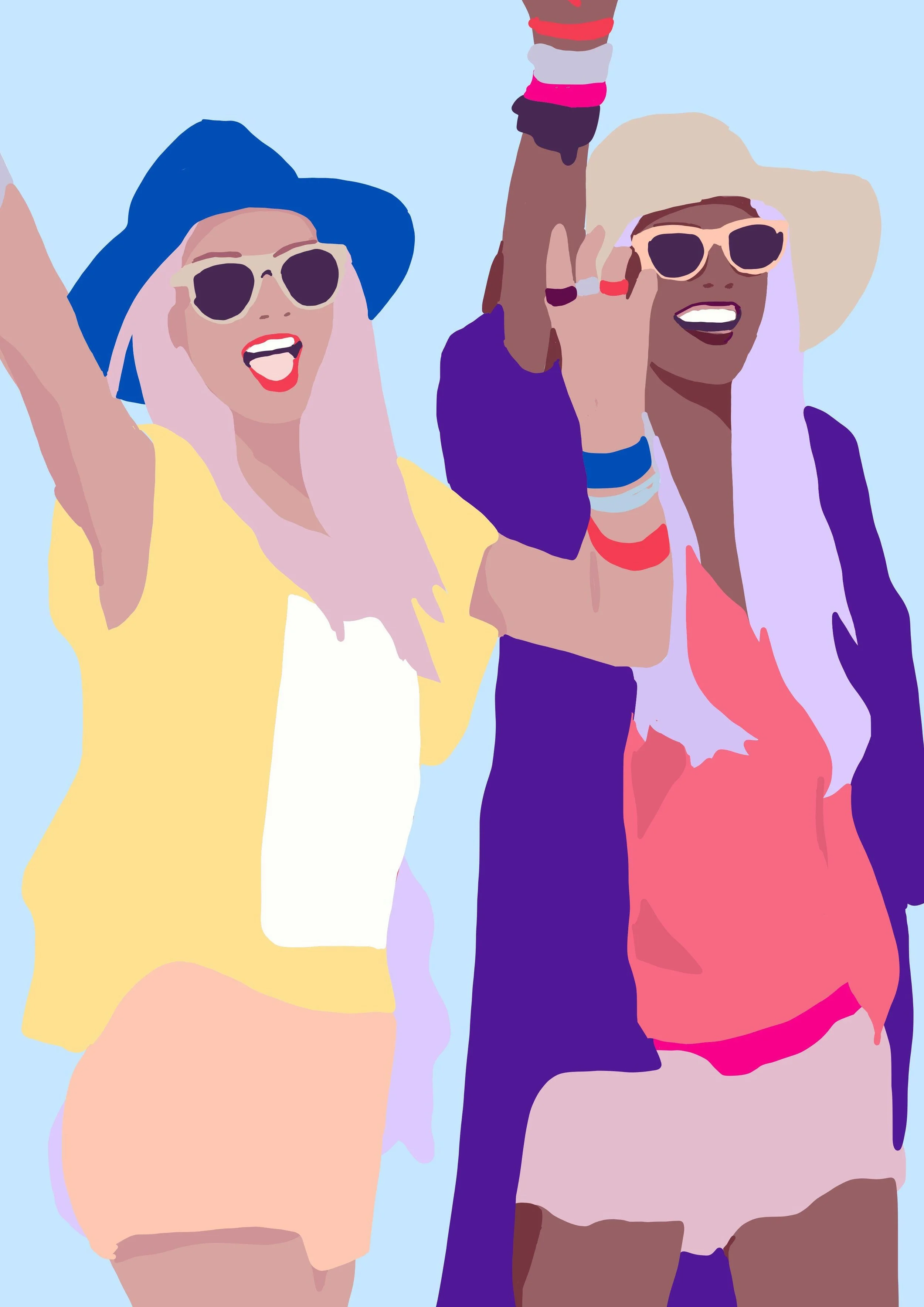 Young women celebrating and embracing confidence, opportunity, and personal growth