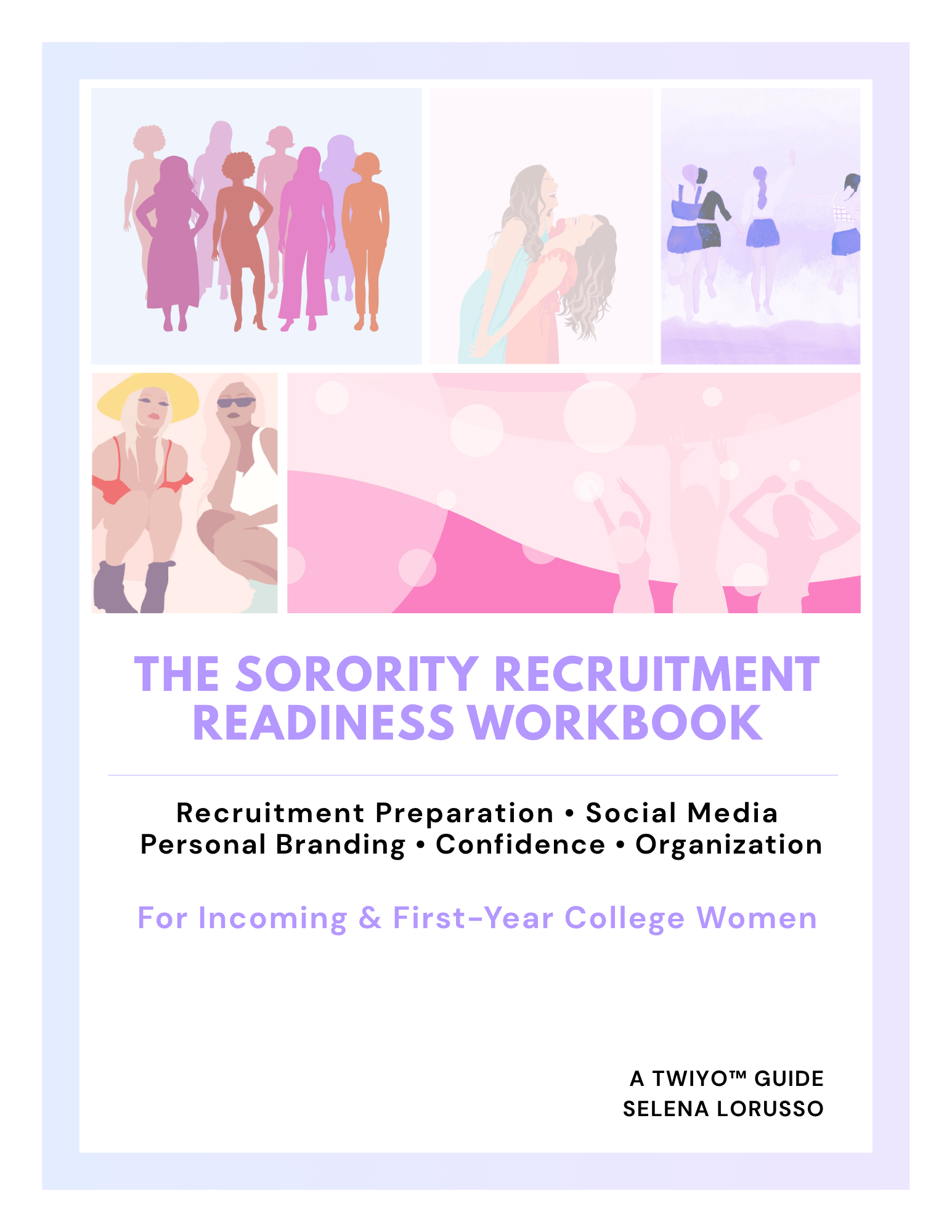 Sorority Recruitment Readiness Workbook for confidence, preparation, and recruitment success