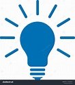 Light bulb icon with rays emitting from it, symbolizing ideas or innovation.