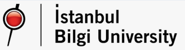 Logo of Istanbul Bilgi University featuring a red and black icon and the university's name.