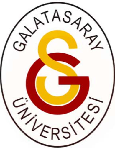 Logo of Galatasaray University featuring a stylized 'G' with yellow and red colors, surrounded by the name of the university in a circular pattern.