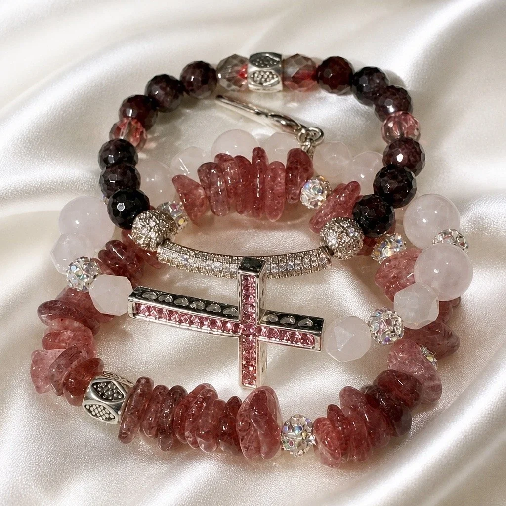 Gemstone Elegance Bracelet Set
