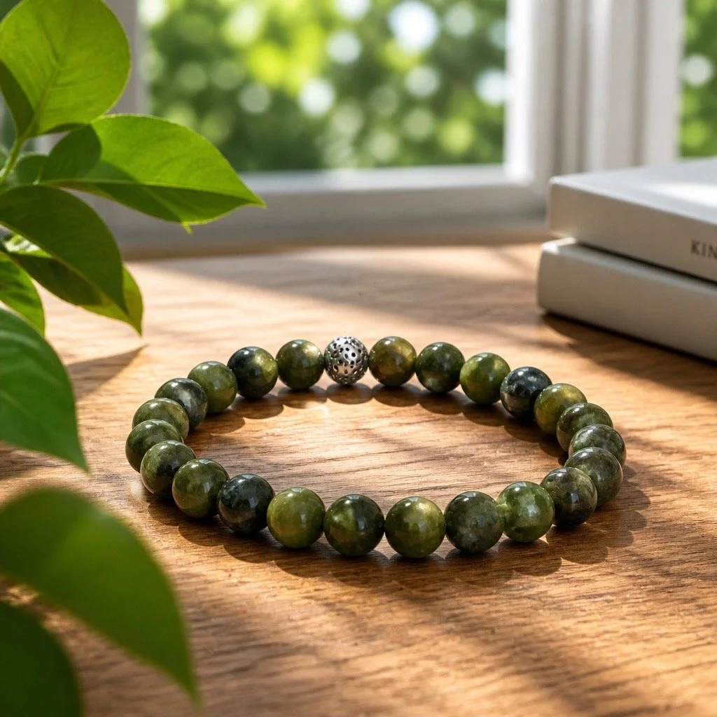 Dark Breen Cross Bracelet 2.JPG