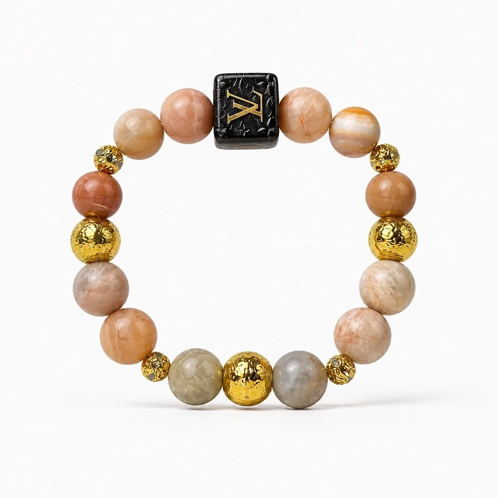 Peach LV Bracelett 1.JPG