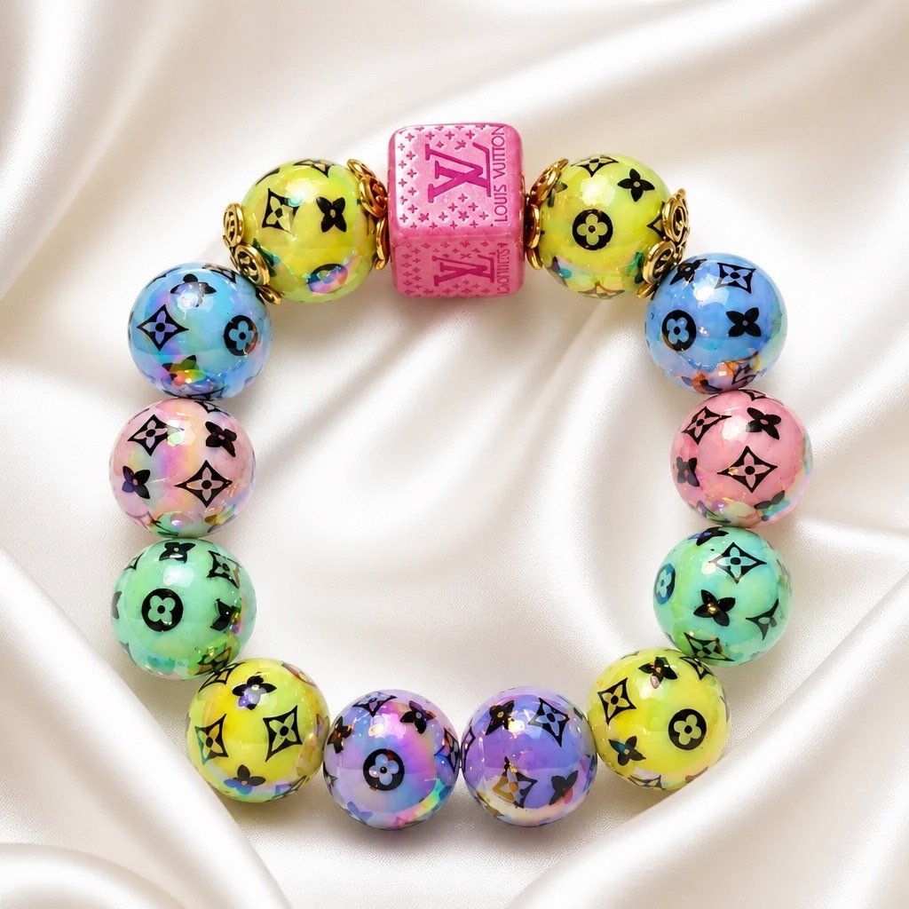 Vibrant Elegance: Handcrafted Multicolor Beaded Bracelet