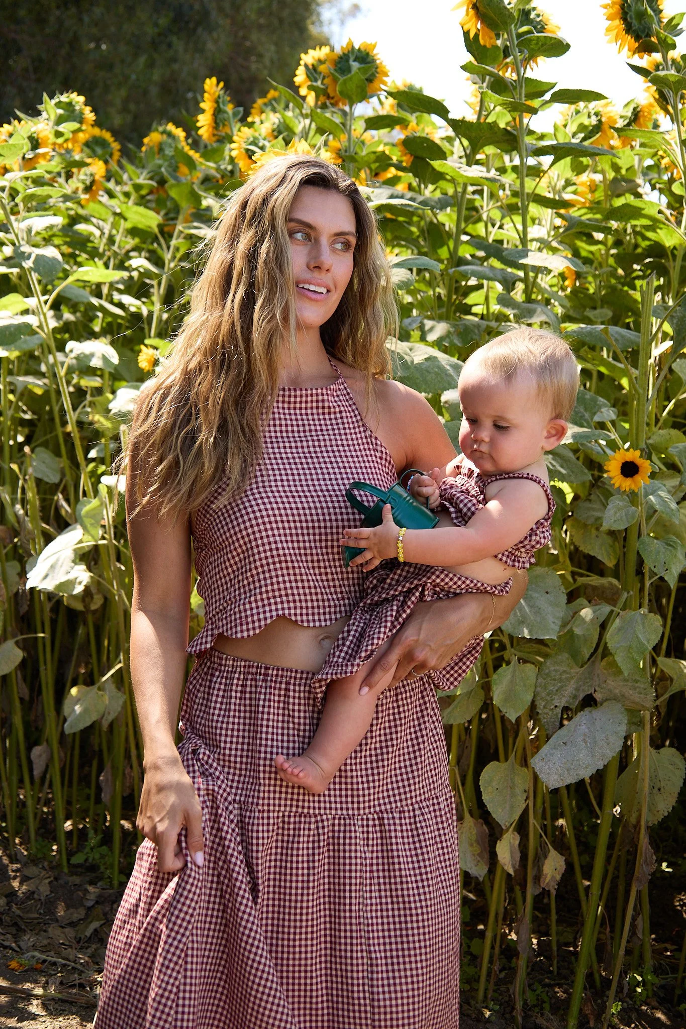 Harvest Gingham Women's Skirt Set