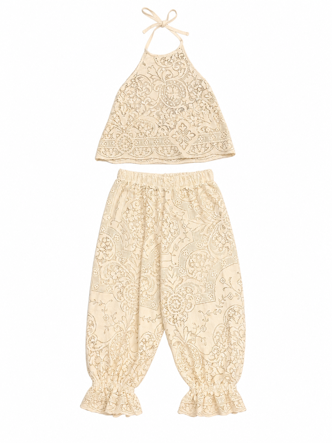 Cream Lace Halter Set Flat Lay.png
