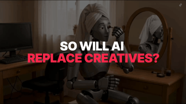 Creative campaign exploring the relationship between artificial intelligence and the future of creativity.