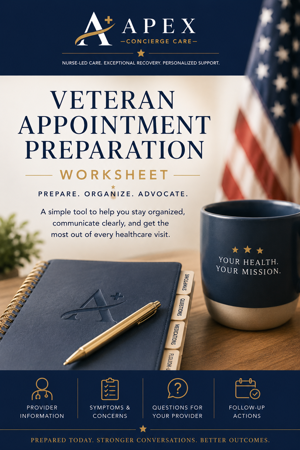 Veteran Appointment Preparation Worksheet | A Free Apex Health Guide