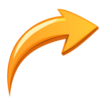 A large yellow and orange curved arrow pointing to the right.