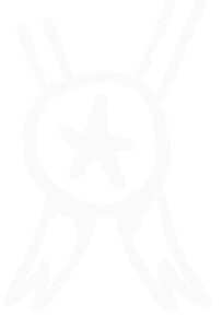 Handgemaltes schwarzes und weißes Kunstwerk mit einem Anker und Ribbon