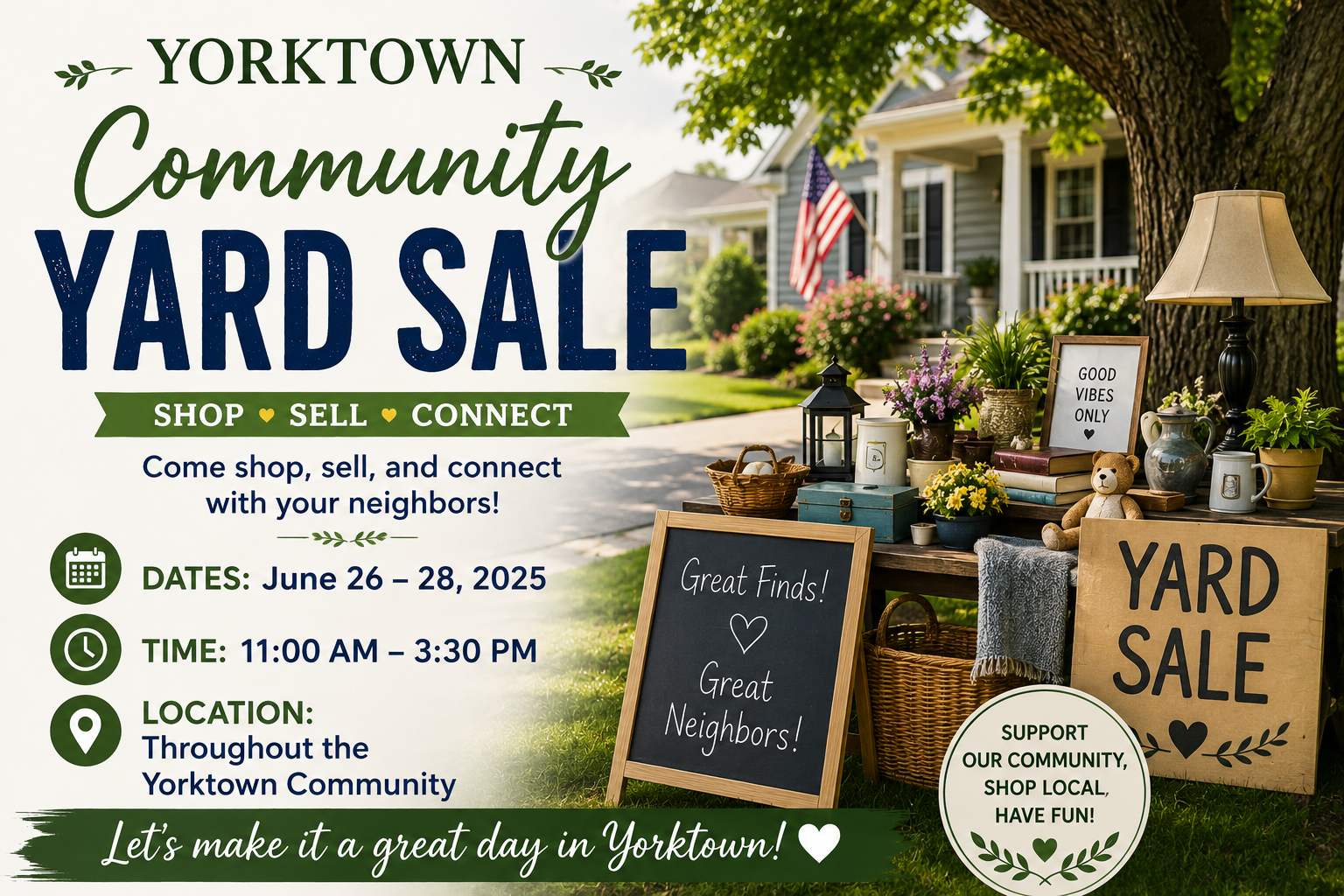 Community yard sale 