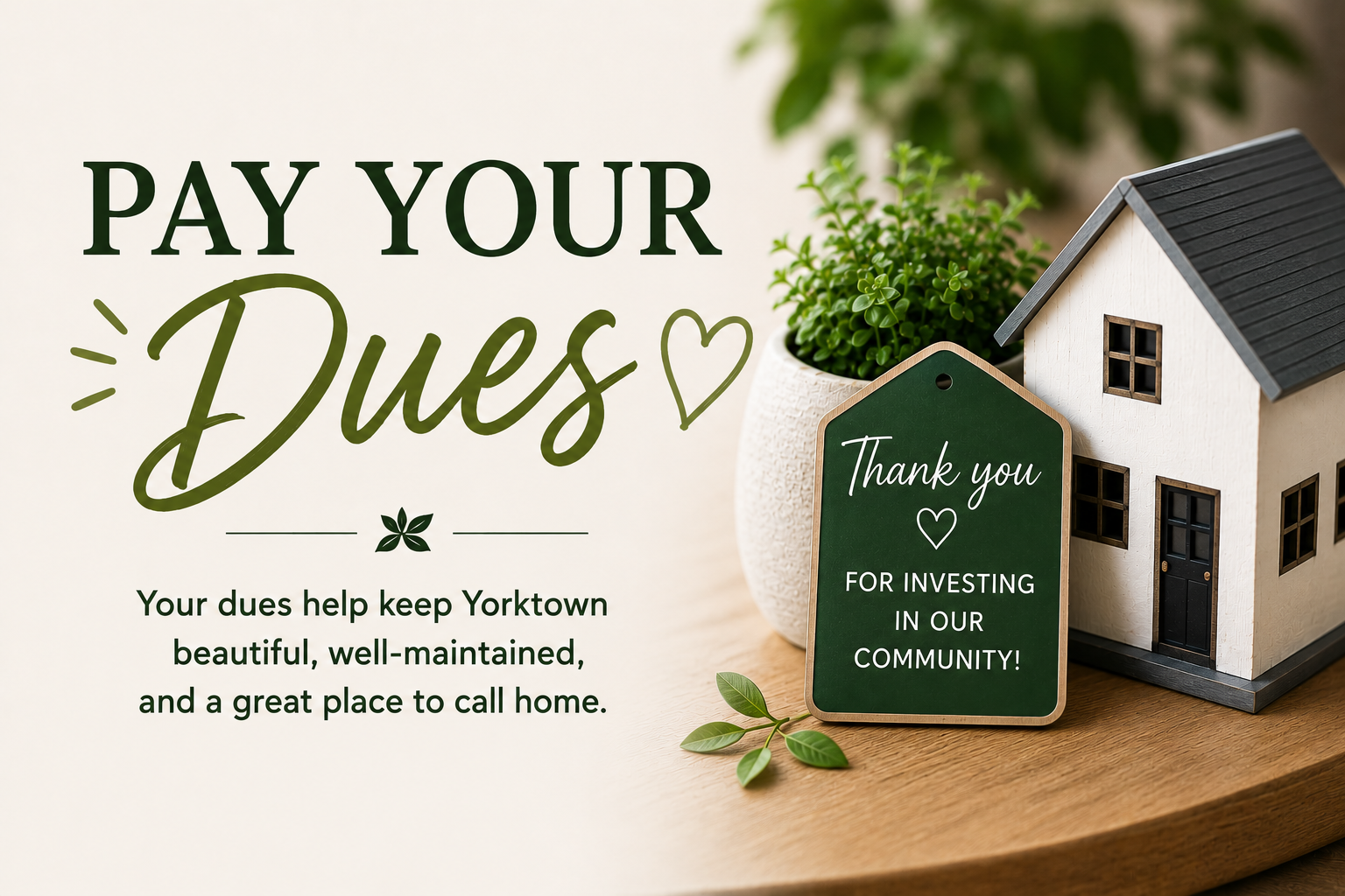 Annual HOA Dues + Online processing Fee
