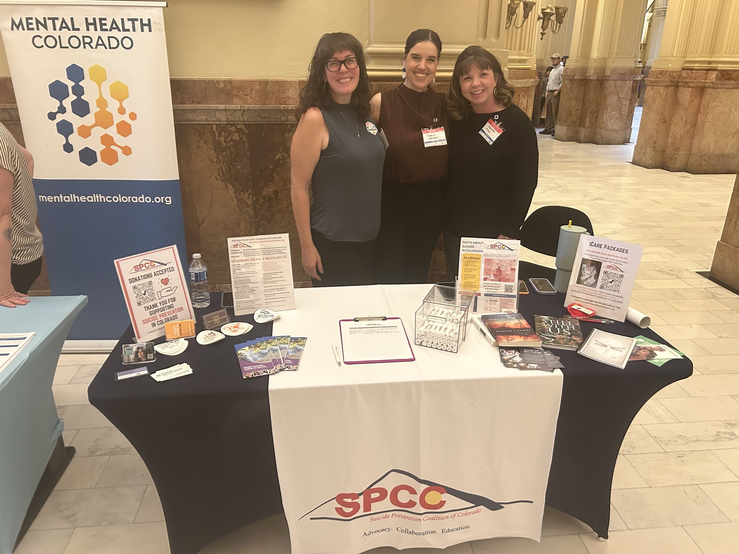 Mental Health Colorado and suicide-prevention advocates sharing community resources.