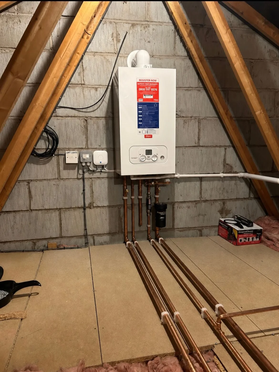 Domestic boiler installation by Johnson Stratton Services
