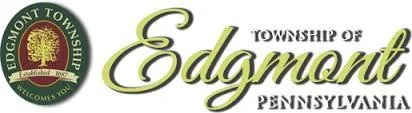 Logo of the Township of Edgmont, Pennsylvania, featuring a green and gold emblem with a tree and the text 'Edgmont Township' and 'Pennsylvania'.