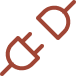 Illustration of a plug that is not connected.