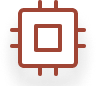 Close-up of a computer chip or processor on a circuit board