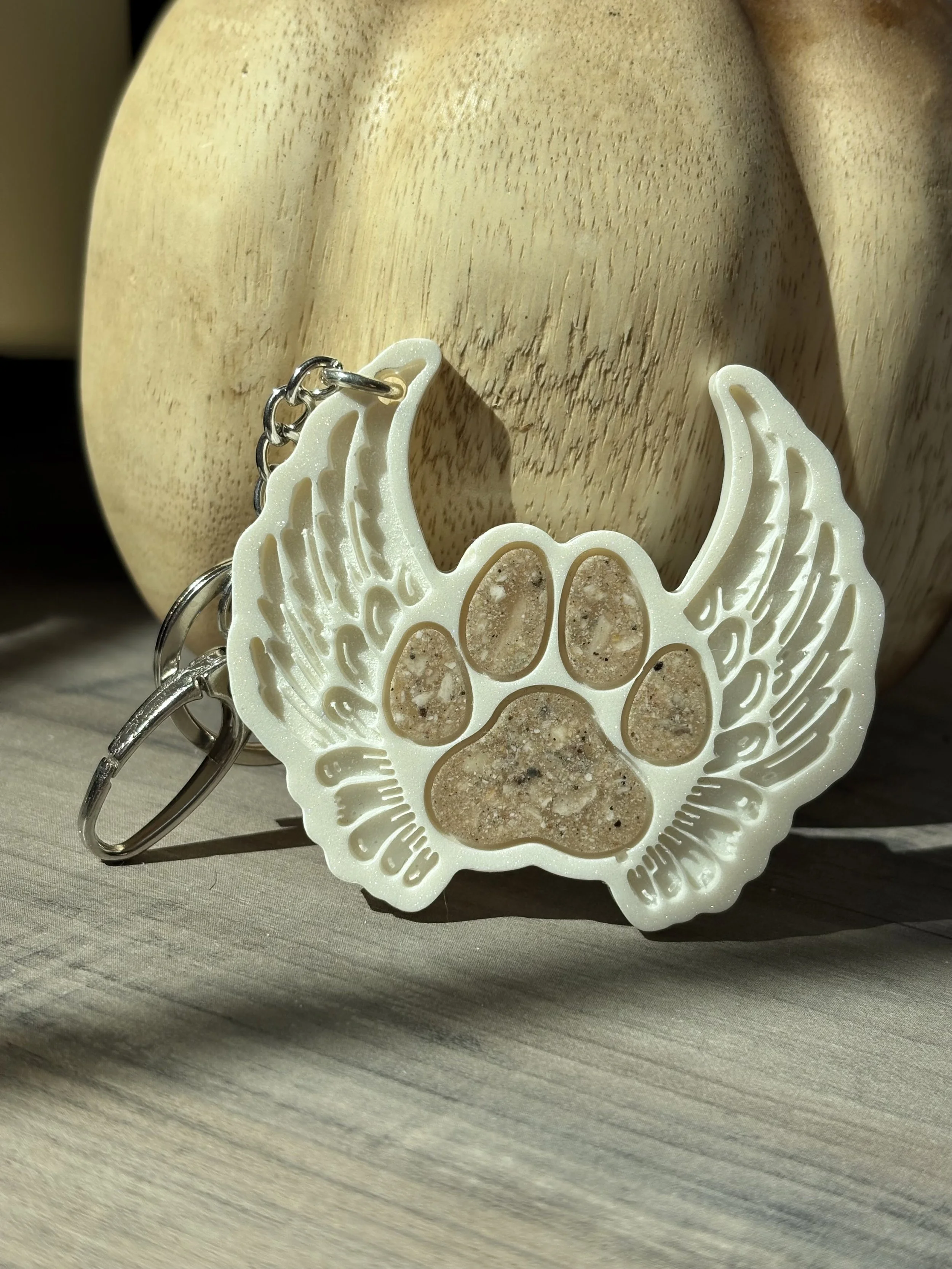 Angel Wings with Ash Paw Print