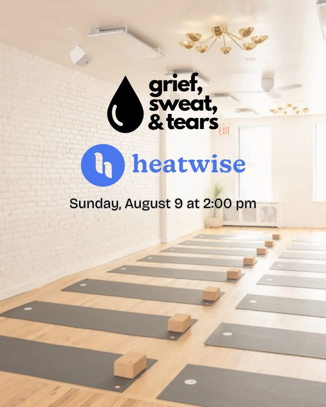 So excited to be teaming up with @heatwiseyoga for an epic hot yoga sweat session on Sunday, August 9 at 2pm. 

36 spots are available for $30, first come, first served, though @bookday.io. 

Reservations are limited to one spot per person. Any booki