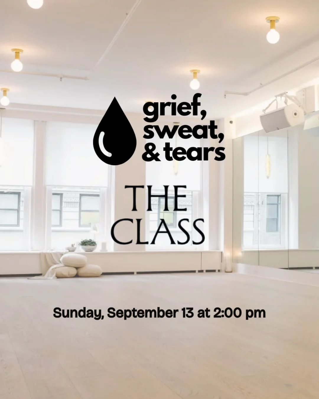 Join GST and @theclass for a somatic movement experience on Sunday, 9/13 at 2pm in their Tribeca studio. 

The Class is a music-driven practice where we exercise the body to engage the mind. By clearing the body out, we can connect to the heart and a