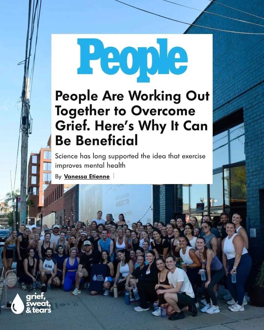 we were featured in @people 🤩

the story looks at how science has long supported the idea that exercise improves mental health. @doctormfoconnor says it best: exercise and community gives people a sense of agency during a time when things often feel