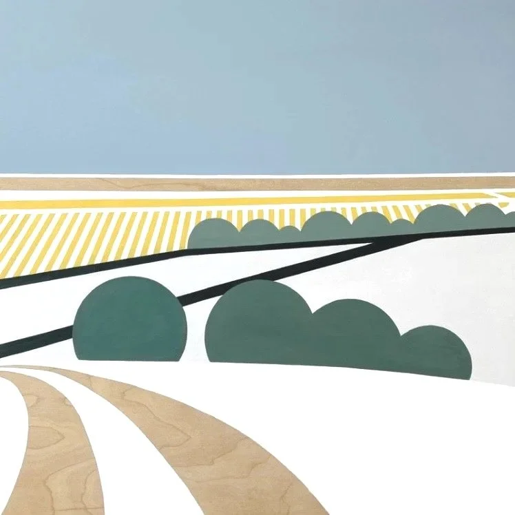 WHITE FIELDS  50 x 50cm  2021
